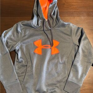 Under Armour Gray with Orange Storm Hoodie